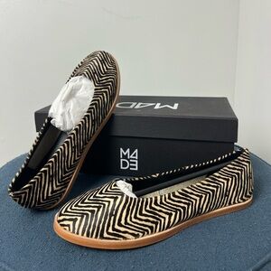 NWT - Animal print, pony hair, ballet flat, m4d3 brand